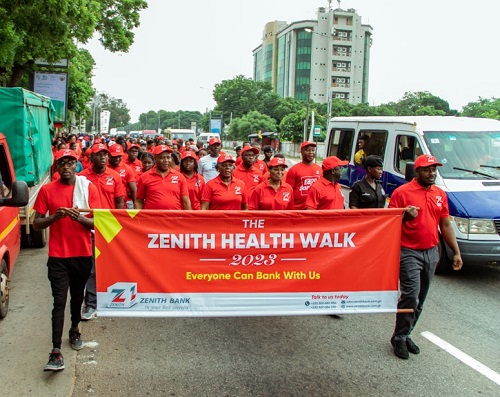 Zenith Bank takes over the streets of Accra with the Zenith Health Walk