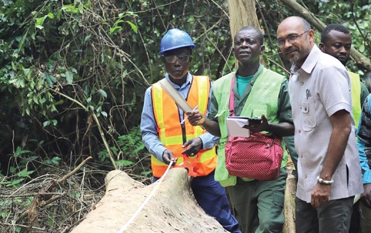 EU delegation visits Bobiri Forest Reserve ... To assess forest law ...