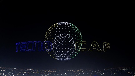 Meet Legend and Glory with TECNO: 1000 luminous drones enchant opening ceremony of 34th AFCON