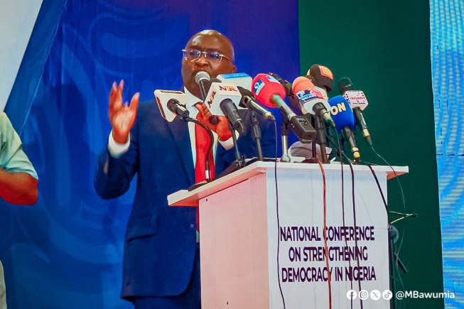 Dr. Bawumia Calls for Stronger Democracy in Nigeria Amid Challenges