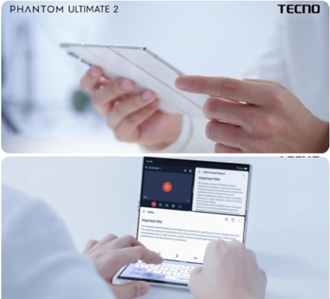 TECNO's new ultra-thin PHANTOM ULTIMATE 2 tri-fold concept - Explore a world of big experiences