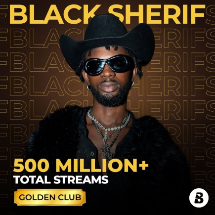 Black Sherif becomes first Ghanaian artiste to reach 500 million streams on Boomplay