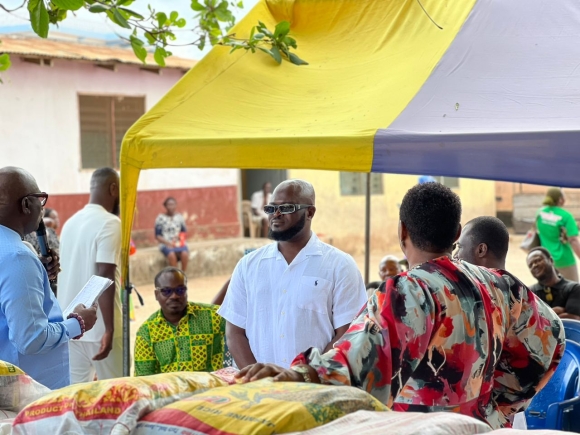 Agazy Homes CEO celebrates birthday with widows in Lower Manya Krobo Constituency