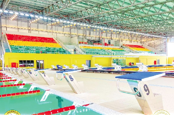 The Borteyman Sports Complex boasts a modern acquatic centre with a 10-lane swimming pool