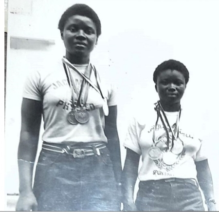 Table tennis legends Abena Pokua and Patricia Ofei