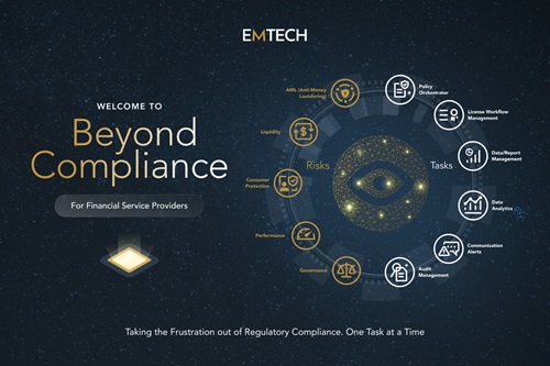 EMTECH announces Beyond Compliance product for fintechs to proactively manage risk