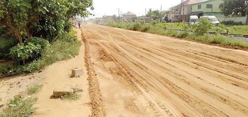 The state of the roads in the Nmlitsakpo electoral area