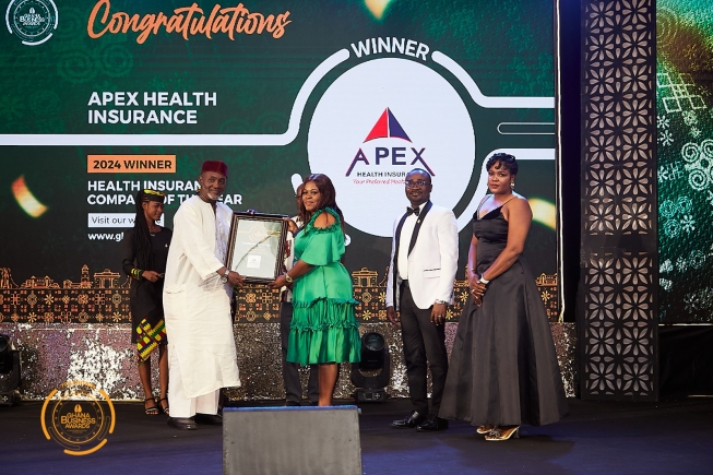 Apex Health Insurance Wins Health Insurance Company of the Year at Ghana Business Awards 