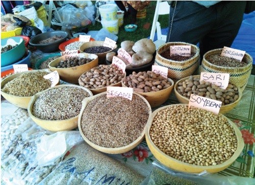  Some farm produce on display