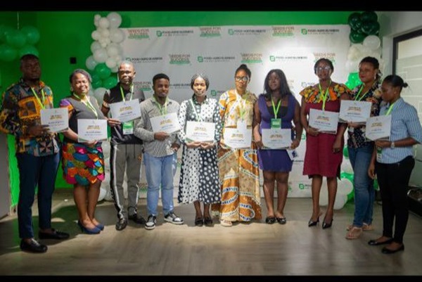 The young entrepreneurs who benefited from the training programme