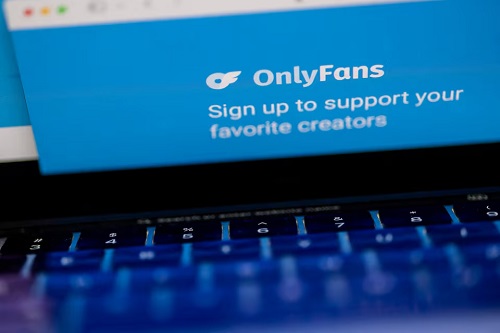 A logo for OnlyFans is seen in this illustration taken February 29, 2024. REUTERS/Carlos Barria/Illustration/File Photo