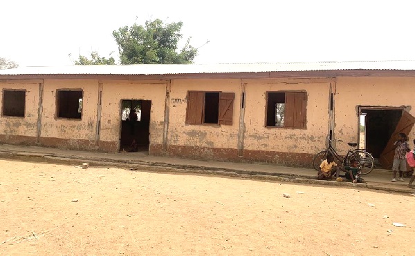 The current state of one of the dilapidated school blocks