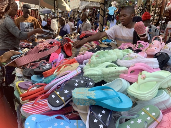 Male dominance in sale of underwear shorts at Kariakoo Market in