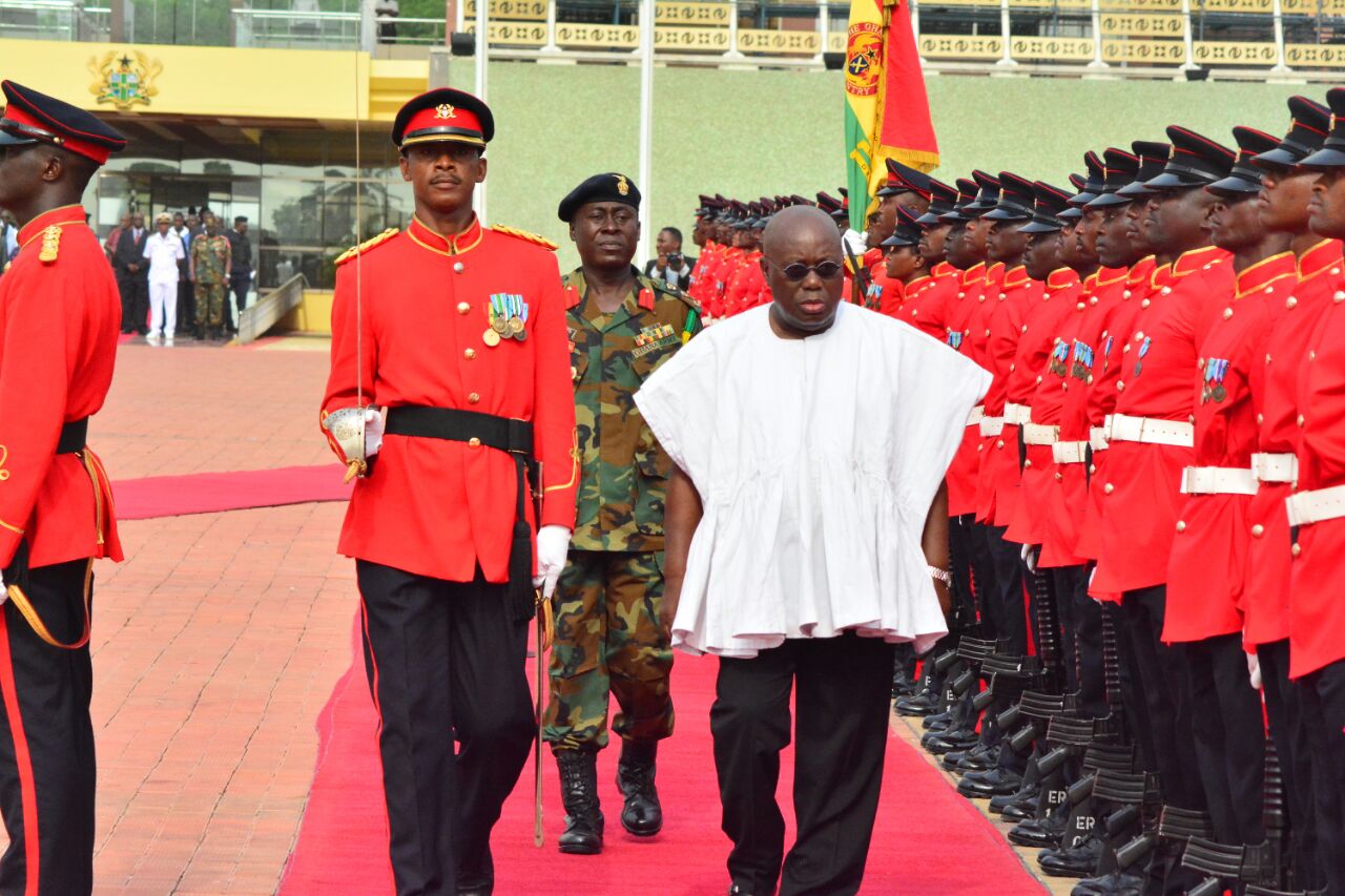 Akufo-Addo’s first day at work at the Presidential Palace - Graphic Online