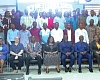  Dr Eric Asuman (4th from right), Director-General, Ghana Meteorological Agency, with Staff of GMET, other dignitaries and participants. Picture: ERNEST KODZI