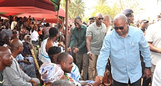 Mahama assures Ketu South residents of lasting solution to tidal waves